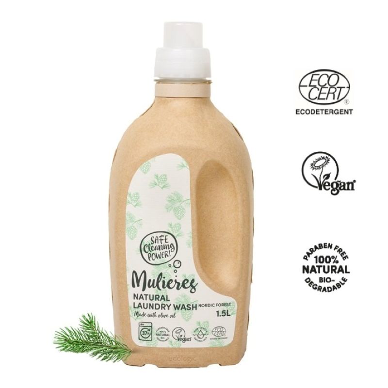 MULIERES dabīgais veļas mazgāšanas gēls Nordic Forest, 1500 ml
