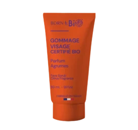 BORN TO BIO citrusu aromāta sejas skrubis, kas atdzīvina, 50 ml