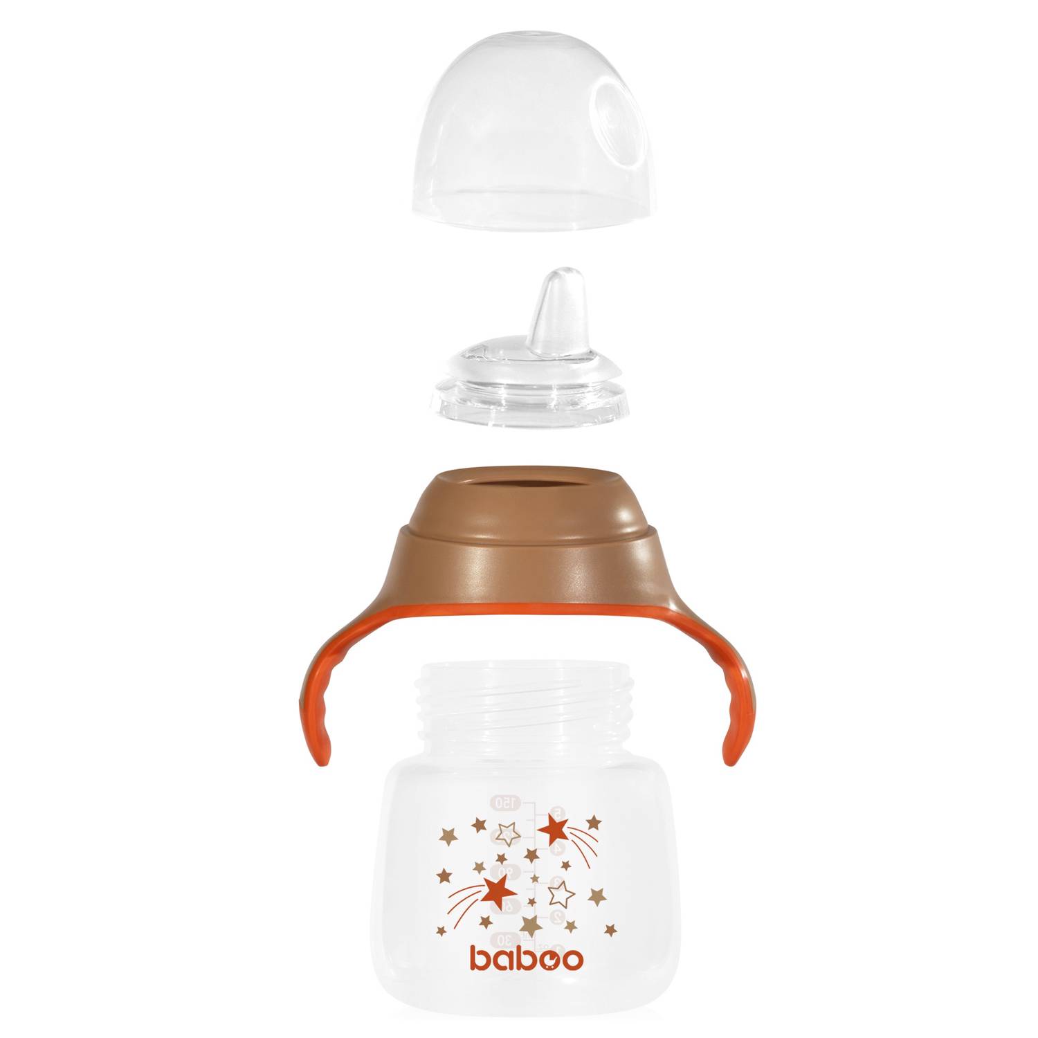 BABOO krūzīte ar silikona snīpīti Au Naturale, no 6 mēnešiem, 150 ml - Image 3