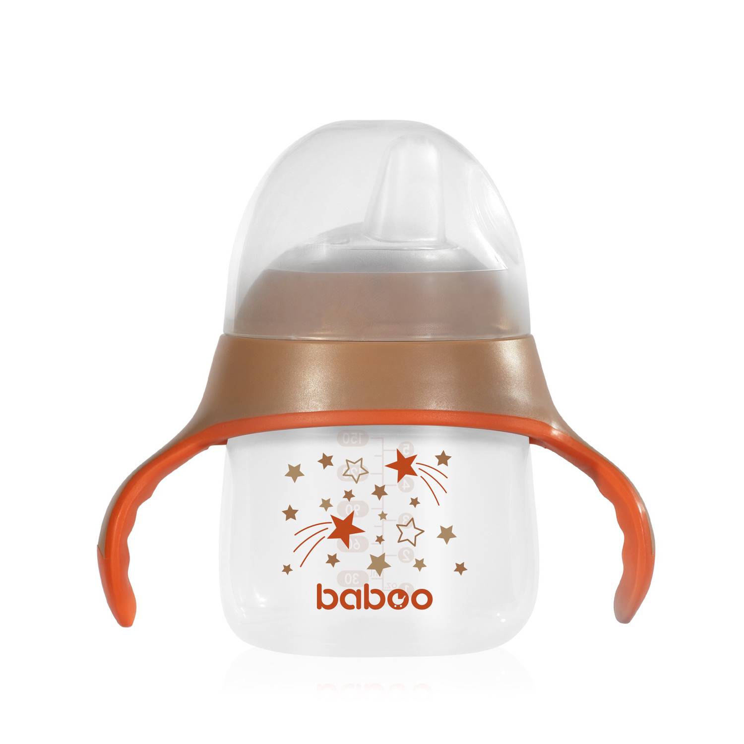 BABOO krūzīte ar silikona snīpīti Au Naturale, no 6 mēnešiem, 150 ml - Image 4