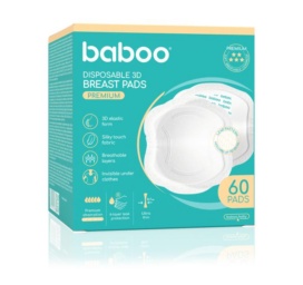 BABOO PREMIUM krūšu ieliktnīši zīdīšanai, 60 gab.