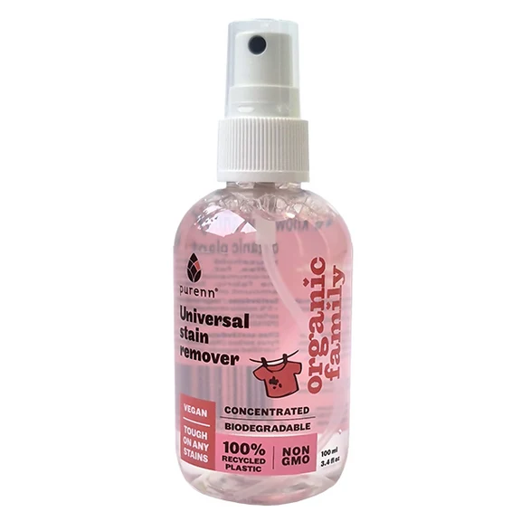 PURENN bioloģiski noārdāms traipu tīrīšanas aerosols CEĻOJUMA IZMĒRS, 100 ml