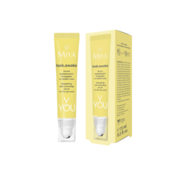 MIYA Y.YOU look.awake koriģējošs acu serums ar melnajiem rīsiem un kofeīnu, 15 ml