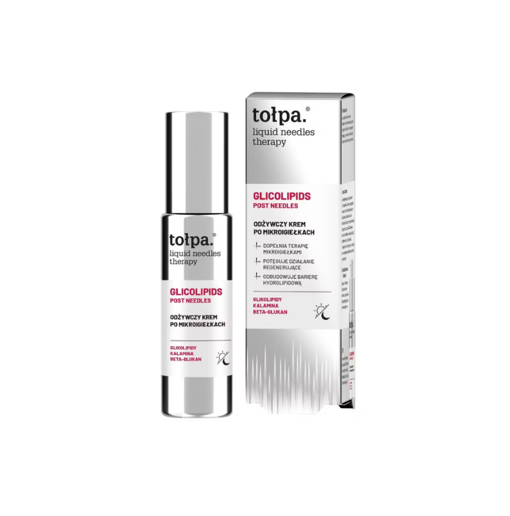 TOLPA Liquid Needle Therapy atjaunojošs pēckrēms pēc mikroadatu seruma ar glikolipīdiem, 50 ml