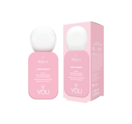 MIYA Y.YOU calm.down līdzsvarojošs un nomierinošs serums pret apsārtumu ar rudzupuķu ekstraktu, 30 ml