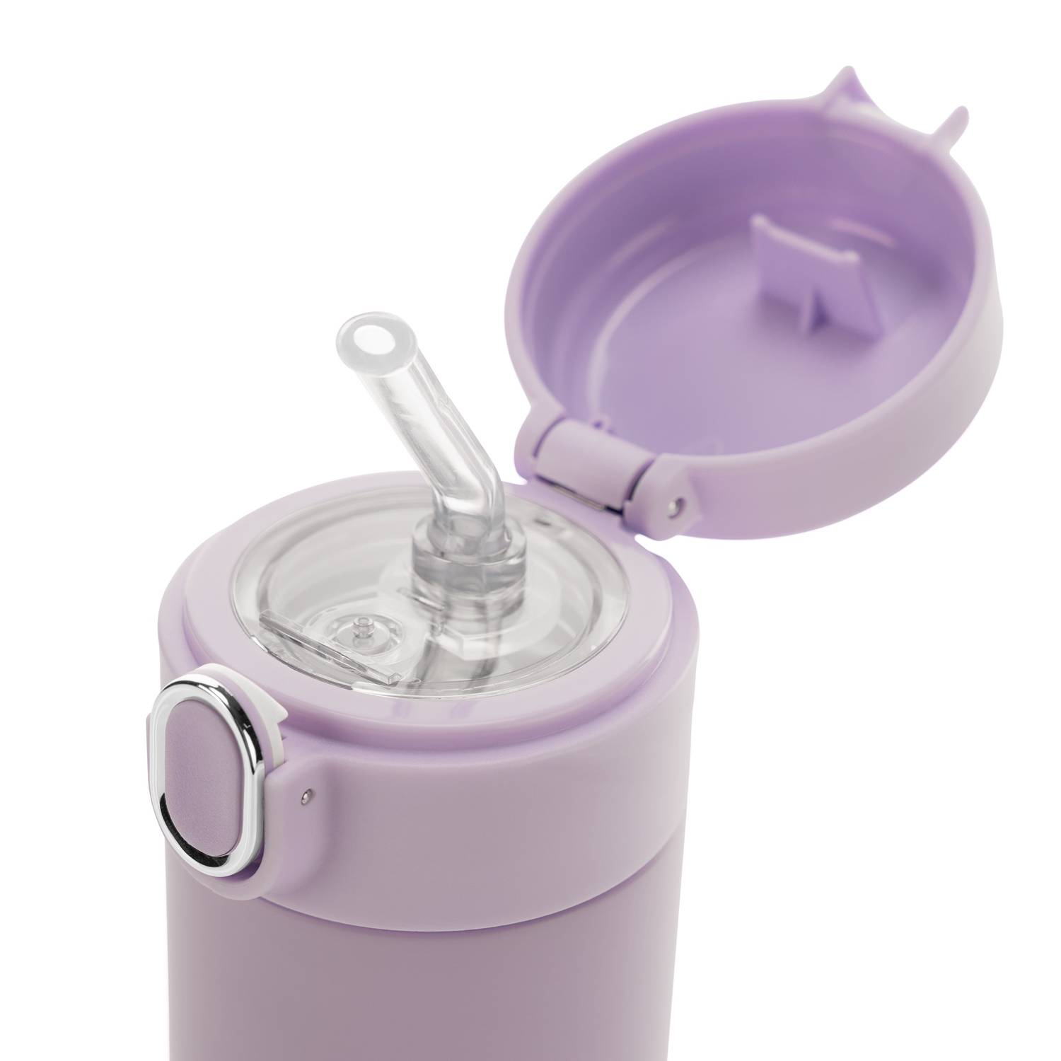 REER integrēta salmiņa dzeramā pudele bērniem, violeta - Image 7