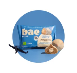 BAE bioloģiski dateļu kumosiņi ar vaniļas krēma pildījumu Šveices šokolādes glazūrā ar Burbonas vaniļu, 2x20g