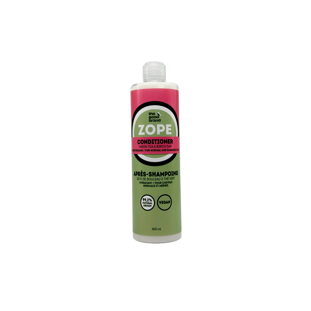 THE GOOD BRAND ZOPE balzams normāliem matiem ar zaļo tēju un bērzu sulu, 400 ml