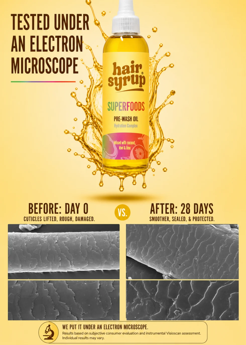 HAIR SYRUP Superfoods mitrinoša un barojoša matu eļļa sausiem un bojātiem matiem, 100 ml - Image 4