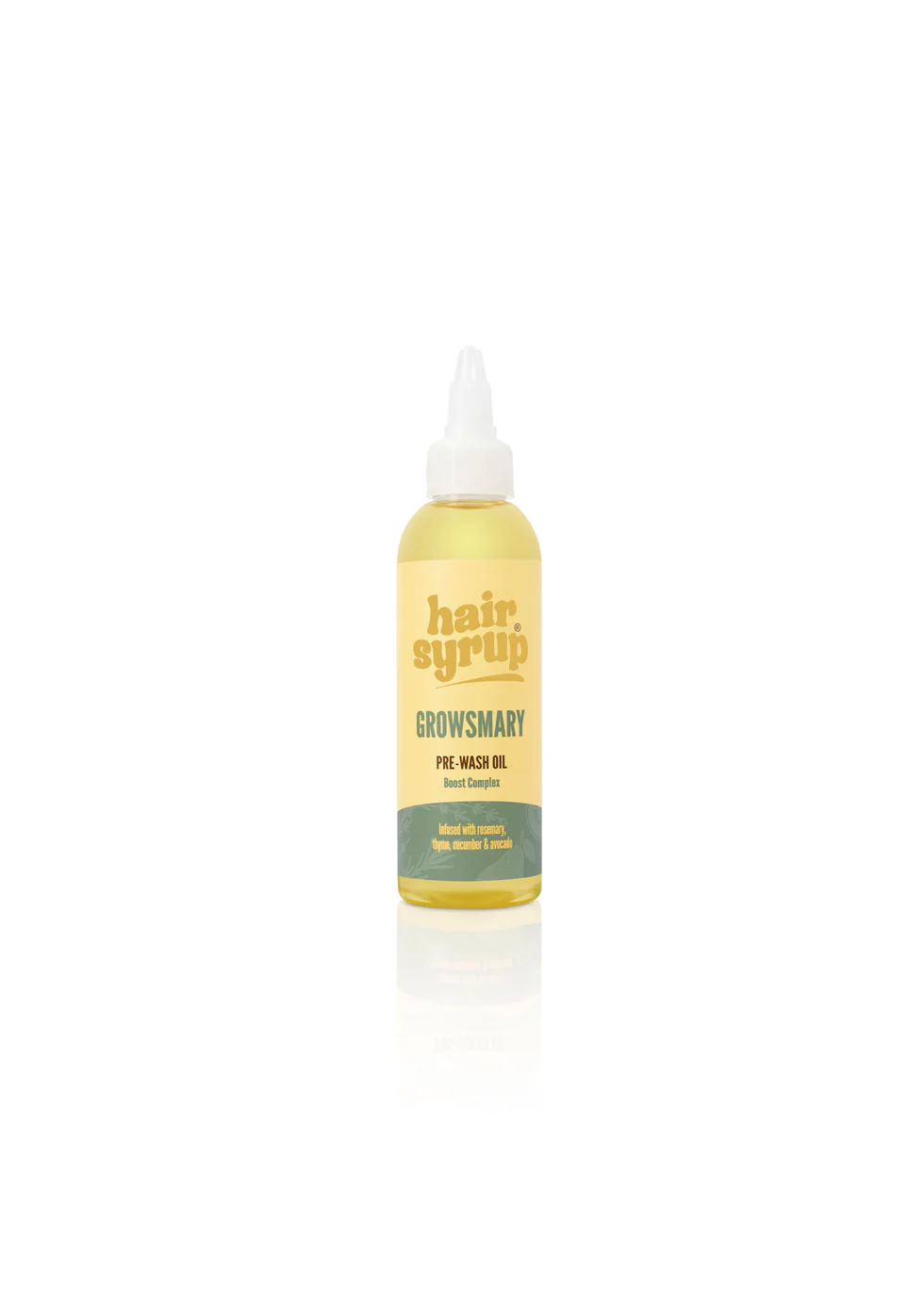 HAIR SYRUP Growsmary apjomu piešķiroša rozmarīna matu eļļa plāniem un retinātiem matiem, 100 ml