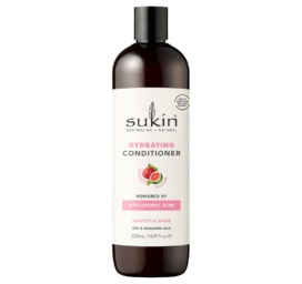 SUKIN mitrinošs kondicionieris ar ličī, hialuronskābi un tropisko augļu aromātu, 500 ml