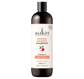 SUKIN Natural Balance ābolu aromāta šampūns ar provitamīnu B5, 500 ml
