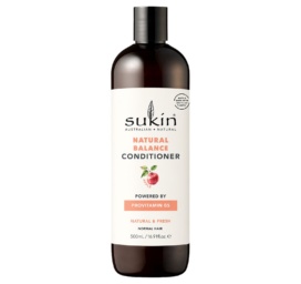 SUKIN Natural Balance ābolu aromāta kondicionieris ar provitamīnu B5, 500 ml