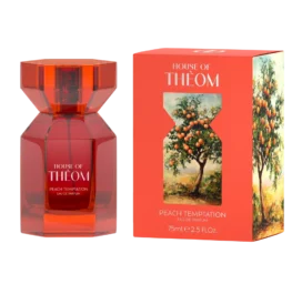 HOUSE OF THEOM Peach Temptation parfimērijas ūdens ar mandarīna, upeņu un vaniļas notīm, 75 ml