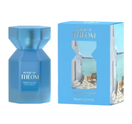 HOUSE OF THEOM Sacred Island parfimērijas ūdens ar lavandas, ciedrkoka un vaniļas notīm, 75 ml
