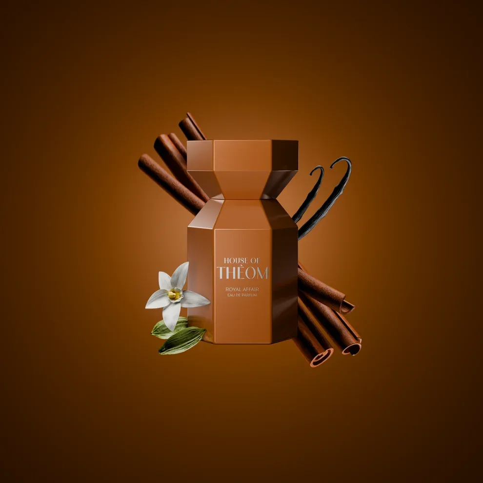 HOUSE OF THEOM Royal Affair parfimērijas ūdens ar bergamotes, karameles un ciedrkoka notīm, 75 ml - Image 4