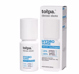TOŁPA Dermo Shots HYDRO SURGE intensīvi mitrinošs sejas serums ar hialuronskābes kompleksu un trehalozi, 50 ml