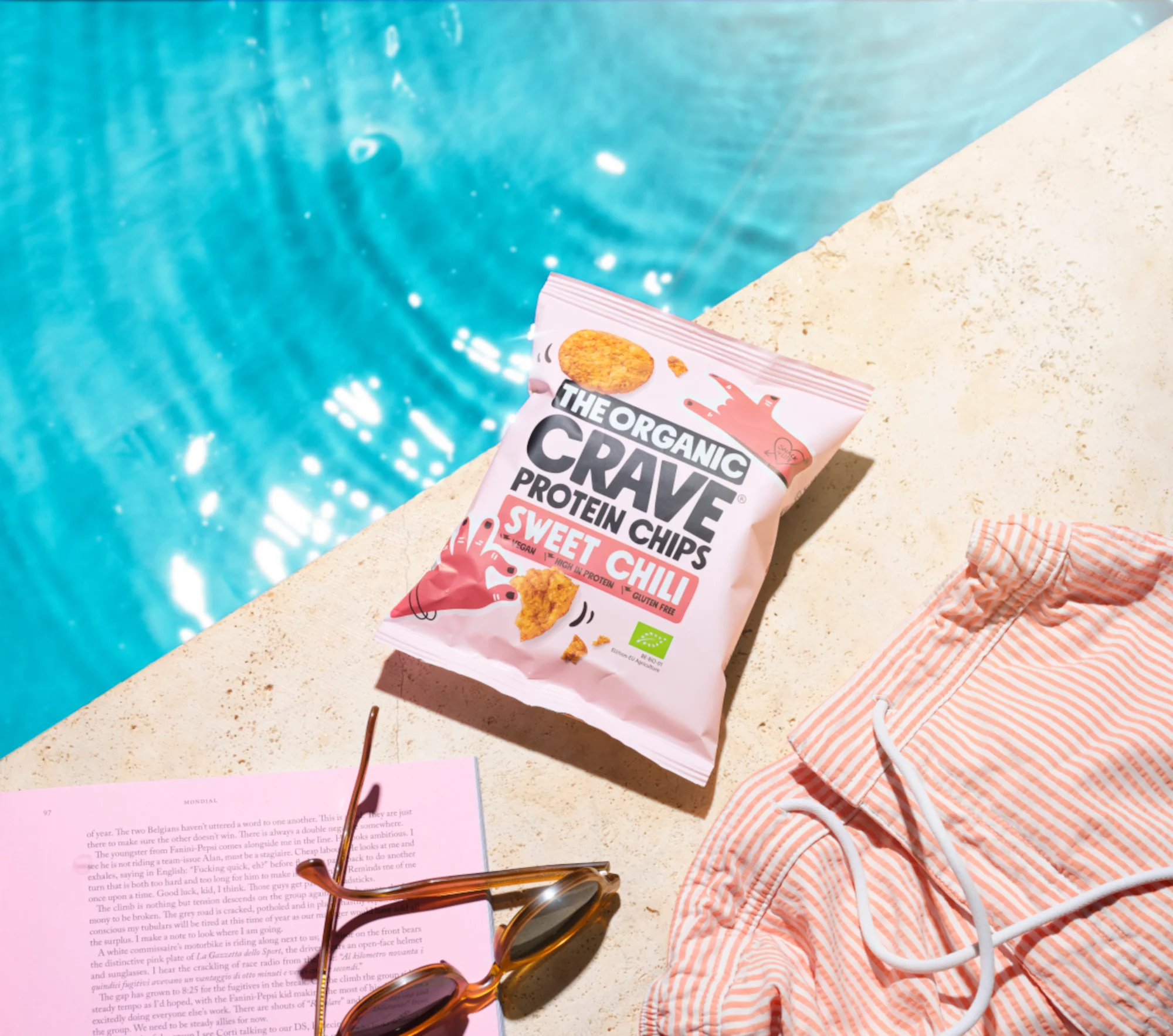 ORGANIC CRAVE bioloģiskie lēcu čipsi ar augstu olbaltumvielu saturu un saldo čili garšu, 75 g - Image 3